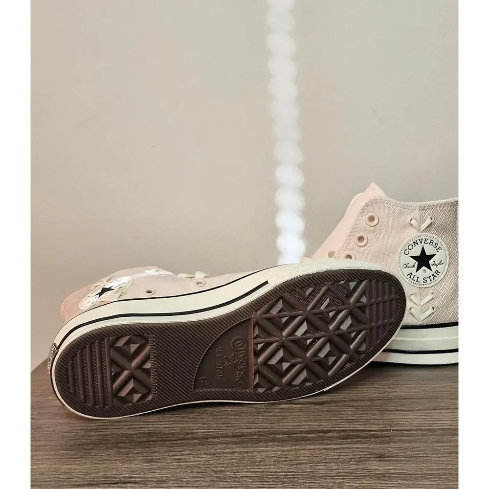 Converse Unisex Chuck 70 Stitched Hi Tops Women's 8.5 Pale Petal NWT - Picture 9 of 10